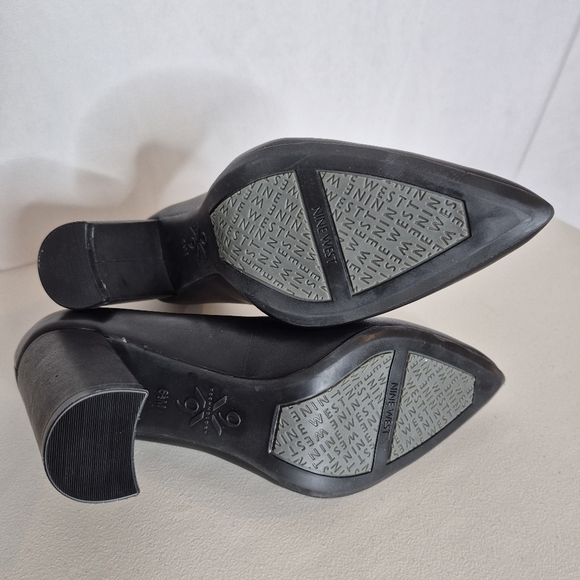 Nine West Astoria 9x9 NWOB Black Block Heel Pump Classic High Heels - Size 6 1/2 - Picture 12 of 13